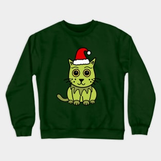 Grouchy Christmas Cat Crewneck Sweatshirt